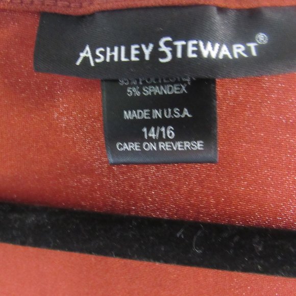 NWOT Ashley Stewart Orange Fringe Top - Picture 2 of 5